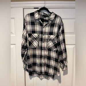 Sanctuary Flannel With Snap Buttons (Nordstrom Find) Size L